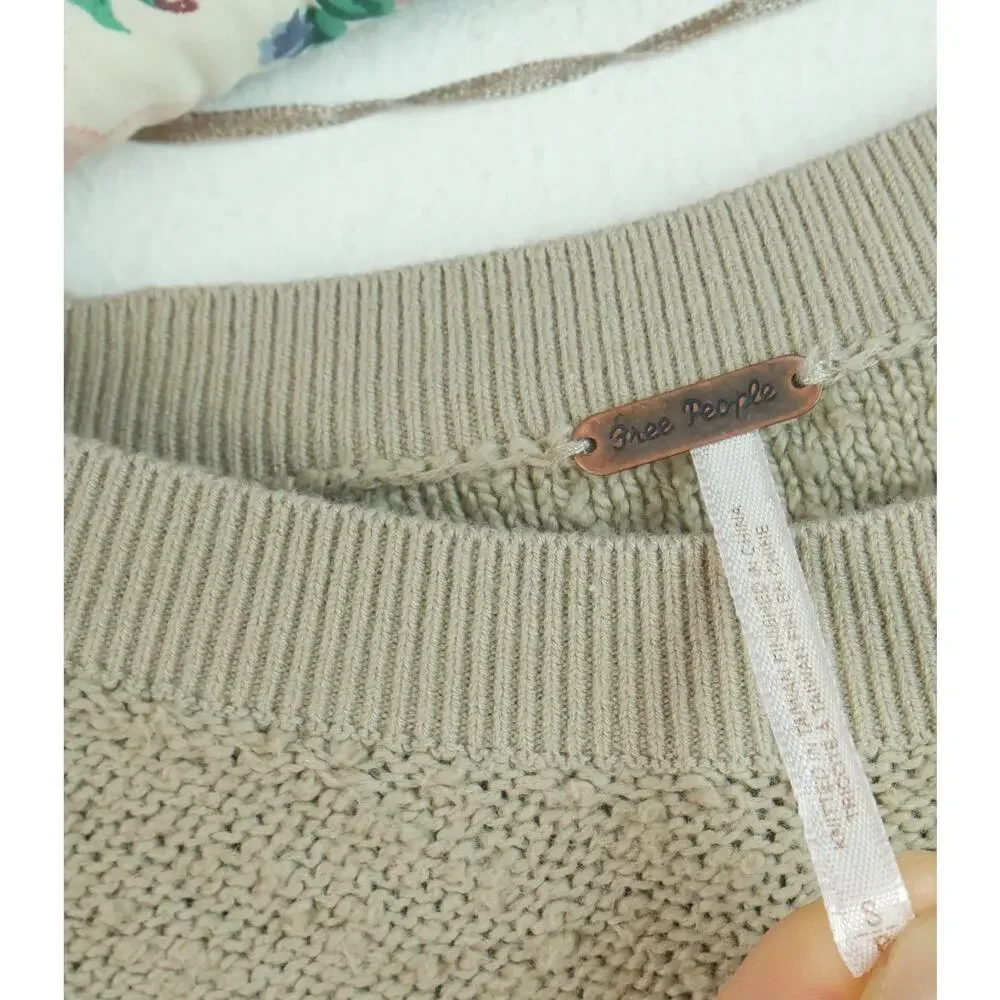 Free People Found My Friend Pullover Small Oversized Slouchy Cozy Balloon Sleeve - Picture 4 of 7